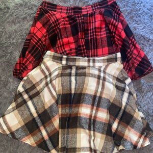 Plaid skirt bundle